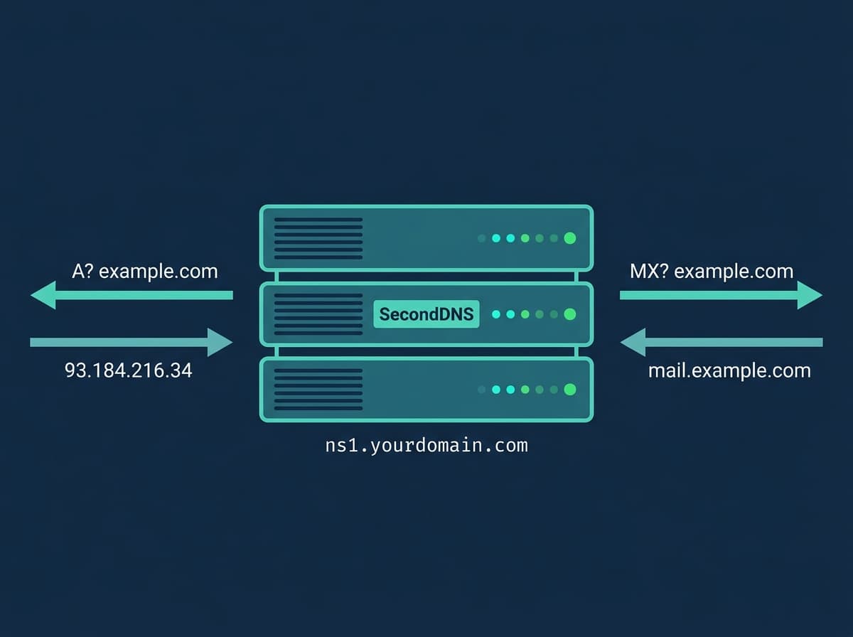 Secondary DNS service — personalized nameservers with your own domain name